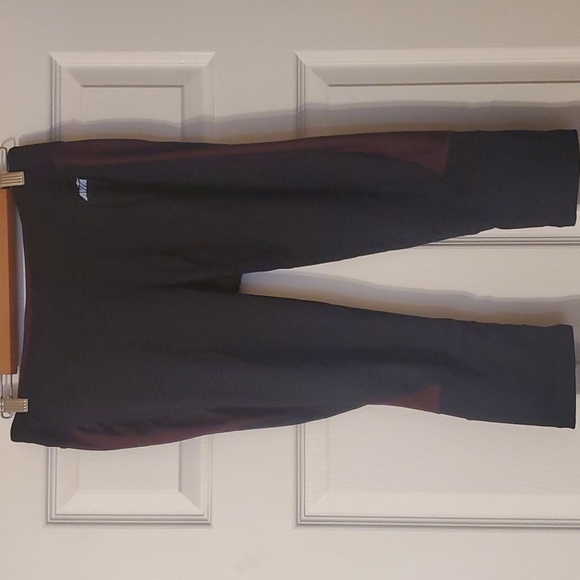 Avia active pants women's size medium black 3/4 leg activewear workout yoga gym - Picture 3 of 16